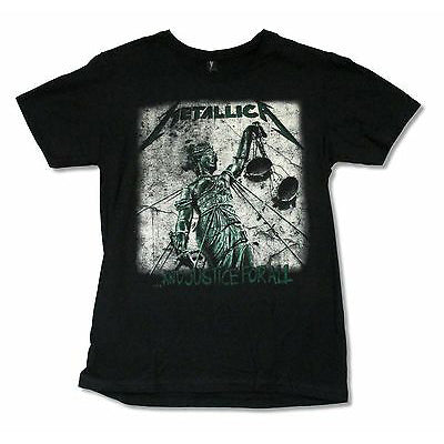 Metallica Green Justice For All Album Cover Art T-shirt Front