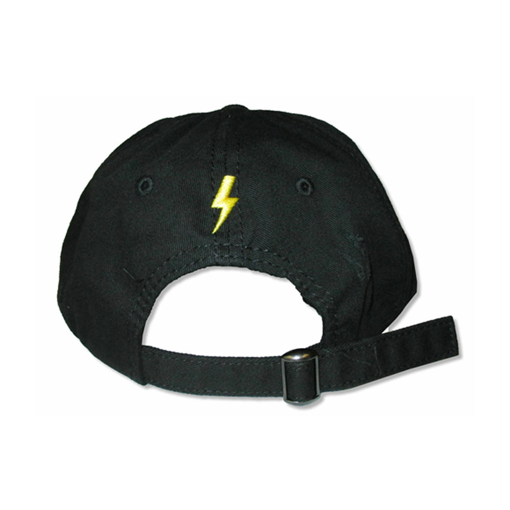 AC/DC High Voltage Yellow Stitch Distressed Baseball Cap Baseball Cap Back