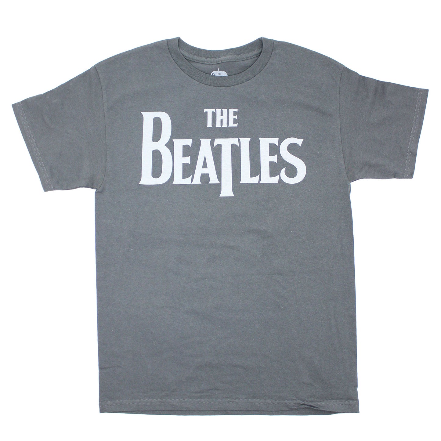 Beatles Classic Grey Drop T Logo on Dark Grey Shirt T-shirt Front