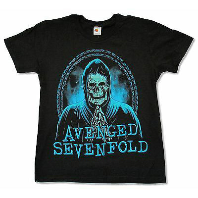 Avenged Sevenfold Praying Skeleton T-shirt Front