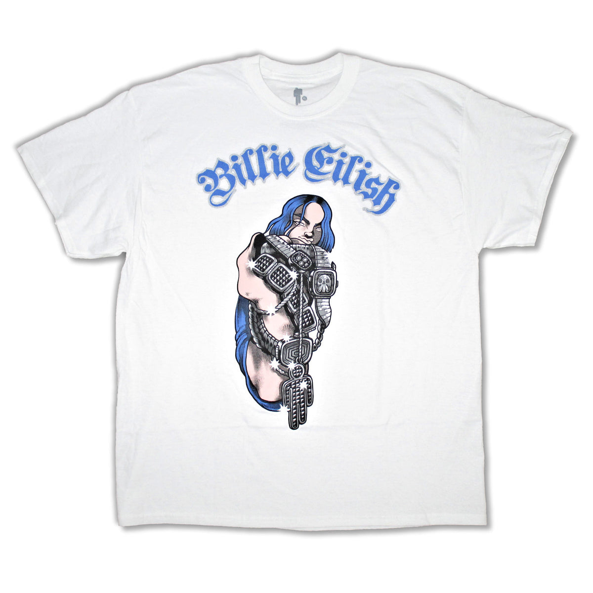 Billie Eilish Armored Sparkle T-shirt Front