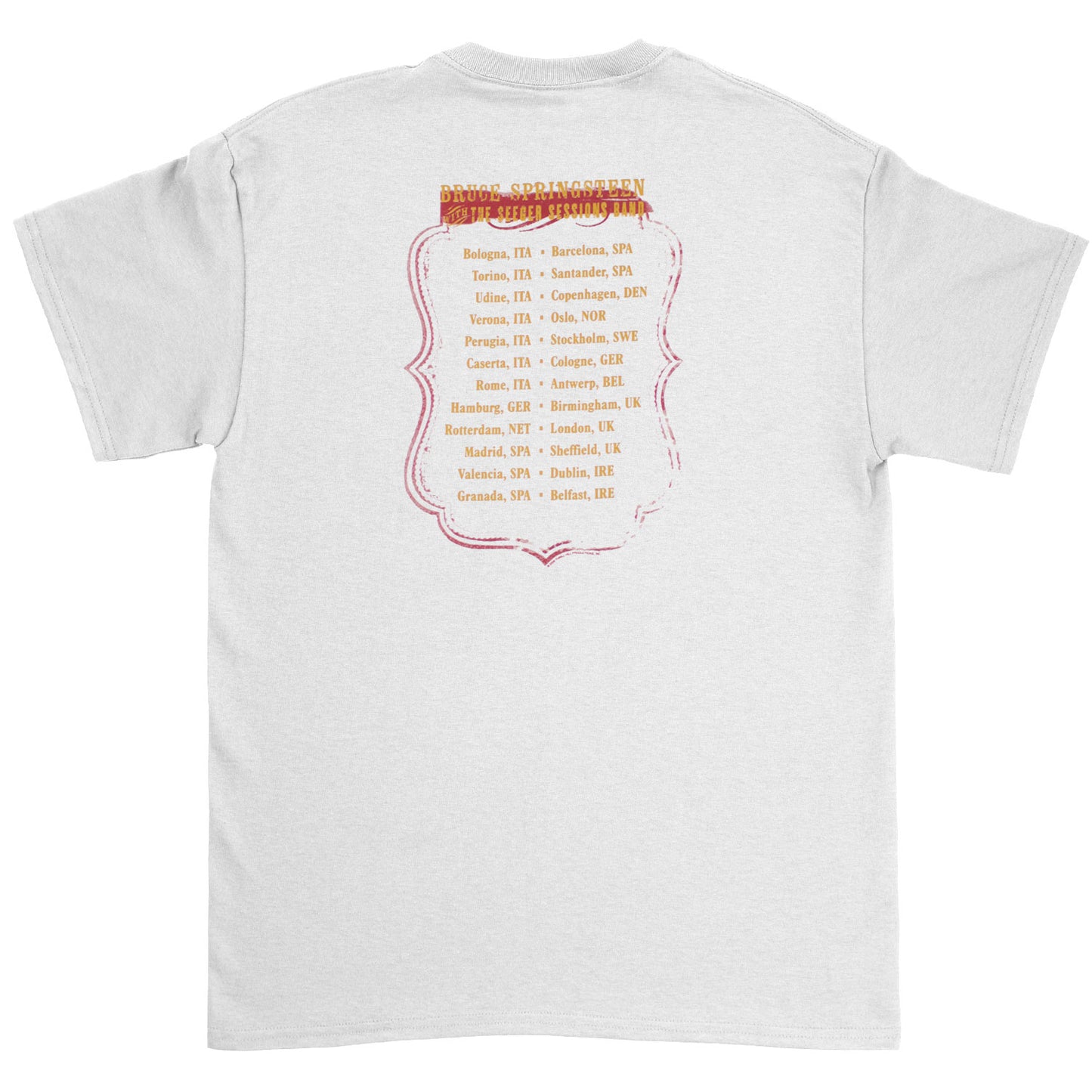 Bruce Springsteen Seeger Sessions World Tour T-shirt Back