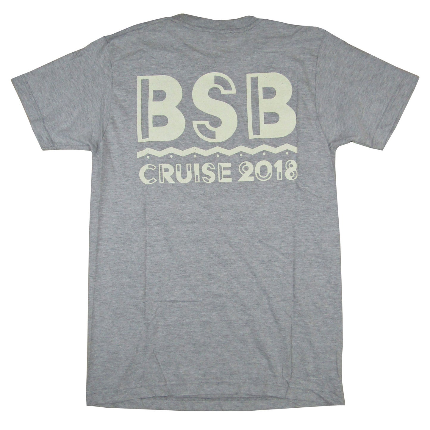 Backstreet Boys Cruise 2018 Miami To Grand Turk Heather T-shirt Back