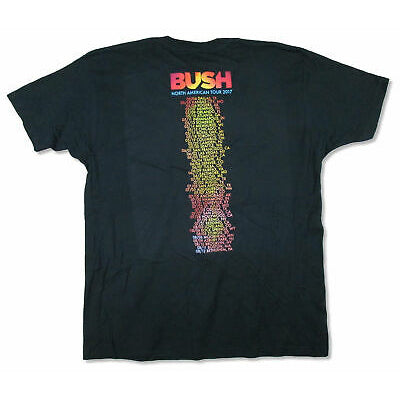 Bush Red Name Logo 2017 Tour T-shirt Back