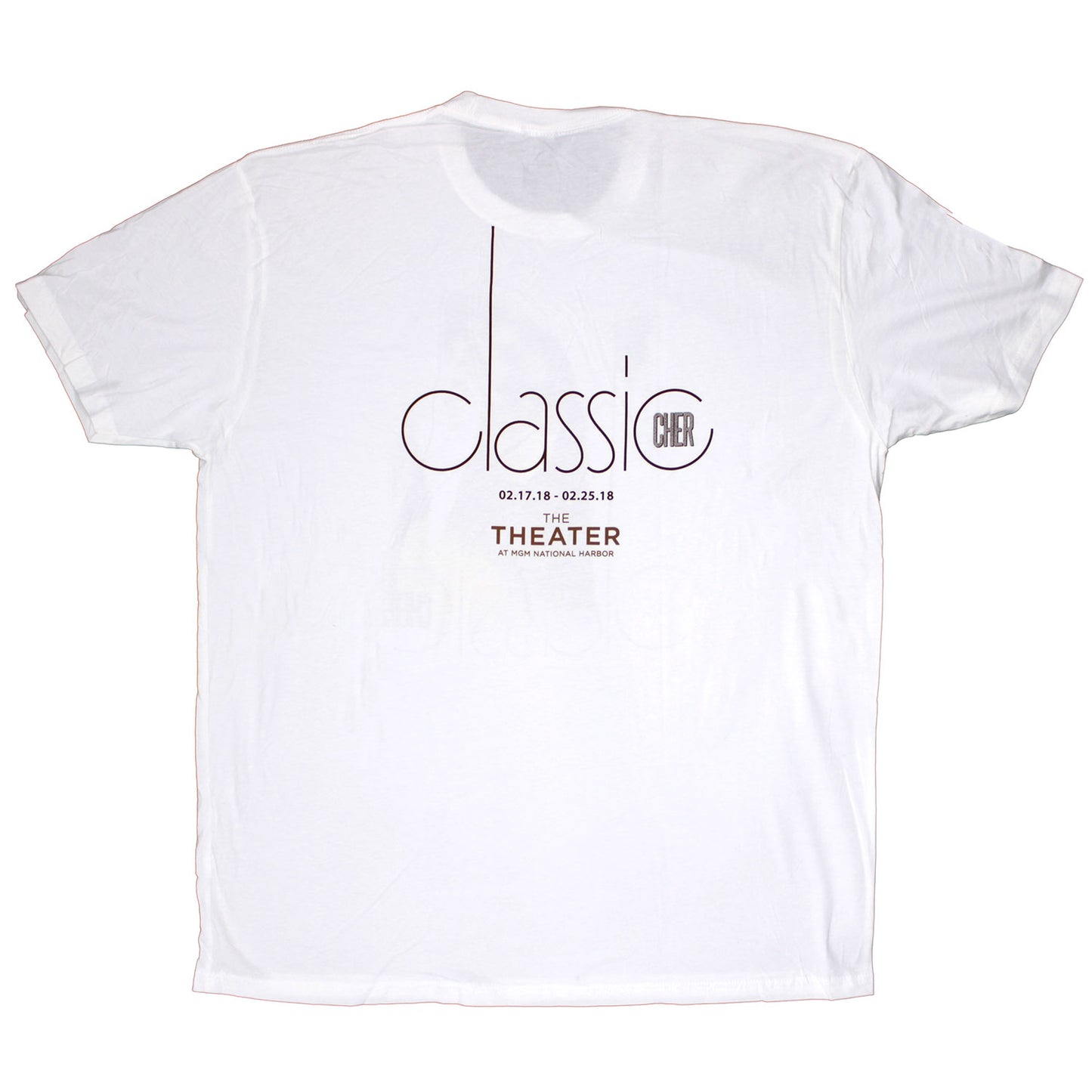 Cher Classic The Theater At MGM National Harbor T-shirt Back