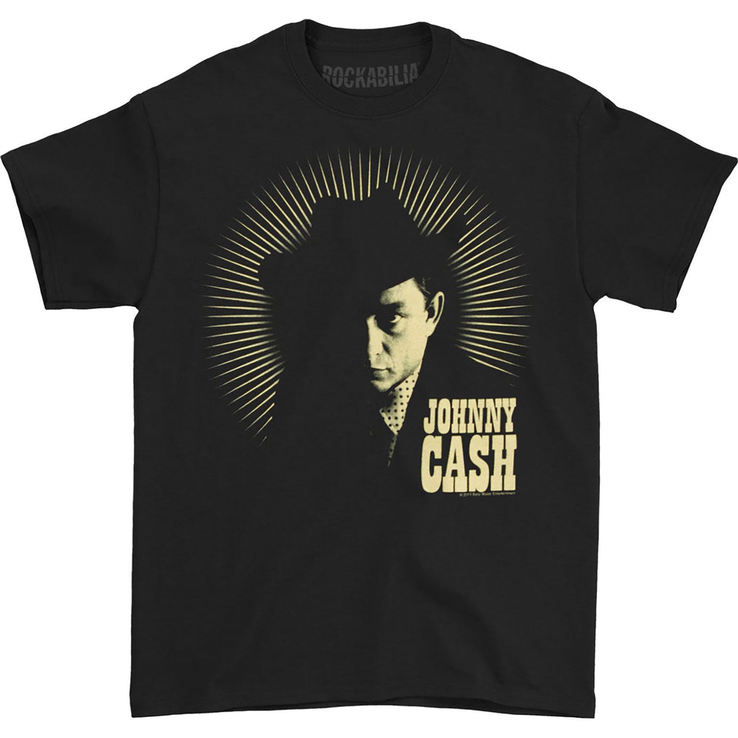 Johnny Cash Rays T-shirt Front