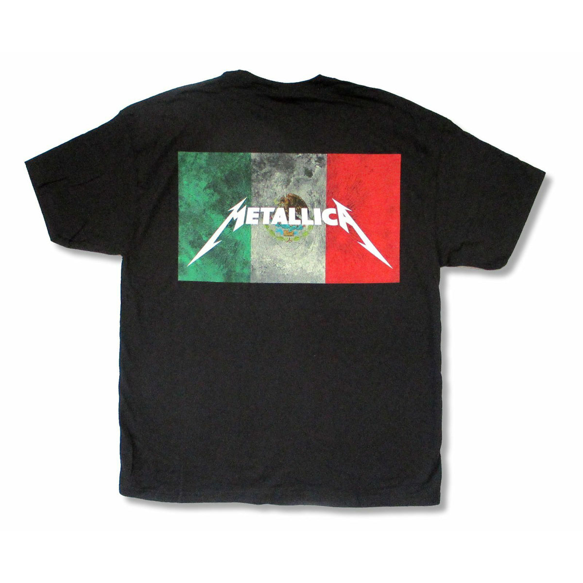 Metallica Death Magnetic Mexico Flag Logo T-shirt Back