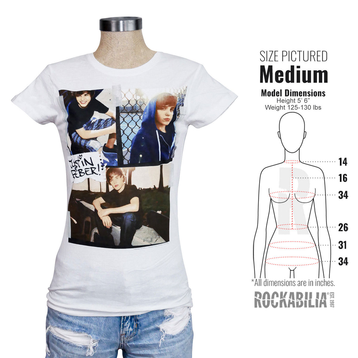 Justin Bieber 3 Pics & Note Junior Top Alt 3