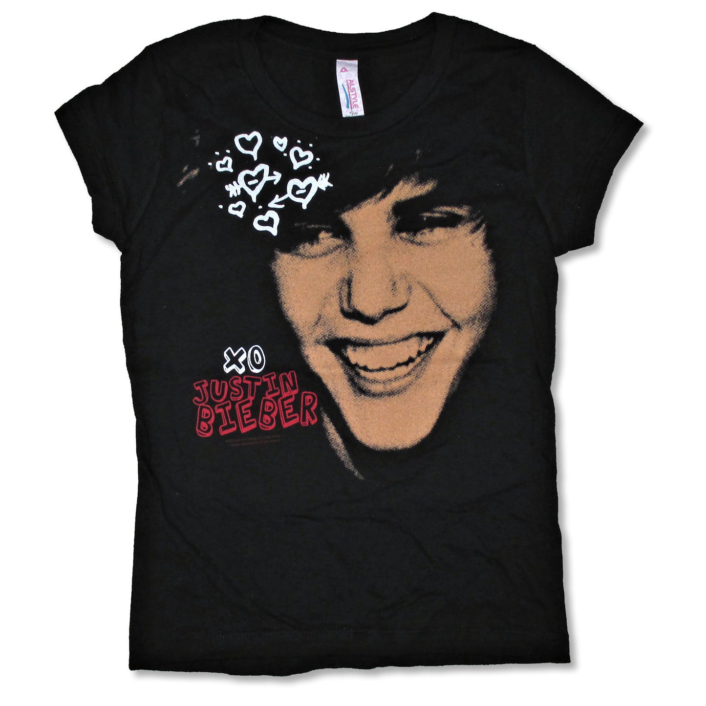 Xo Hearts Portrait Youth Tee Junior Top