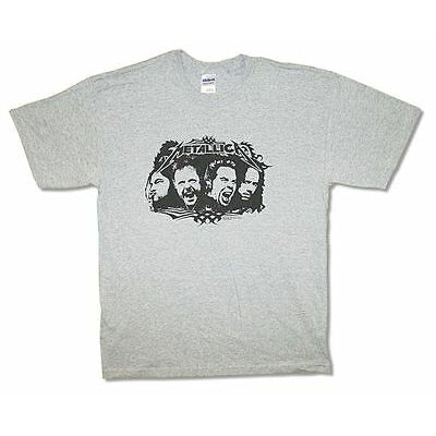 Metallica Faces Heather T-shirt Front