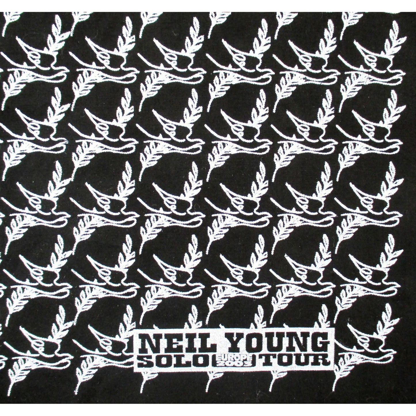 Neil Young Solo Tour Europe 2003 Bandana Back