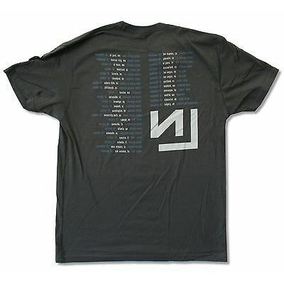 Nine Inch Nails Live Teeth Tension 2013 Tour T-shirt Back