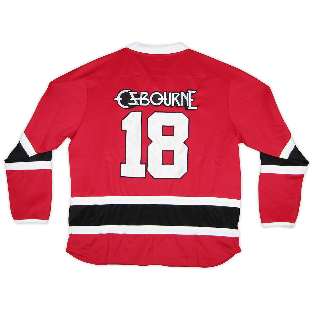 Ozzy Osbourne Speak Of The Devil Red/white Heavyweight Hockey Jersey Hockey Jersey Back