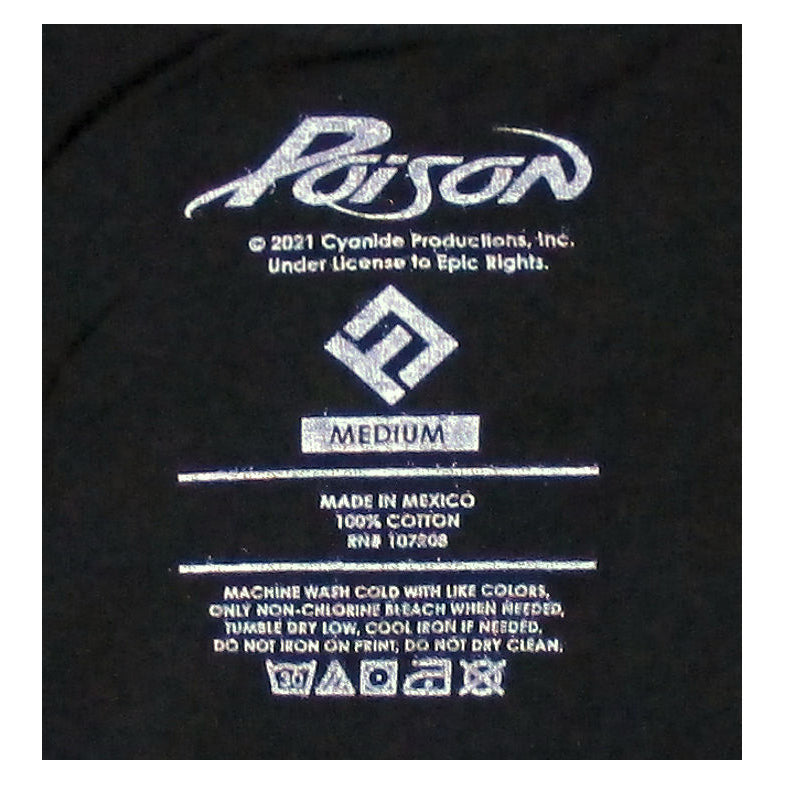 Poison Blue Background Group Photo T-shirt Back