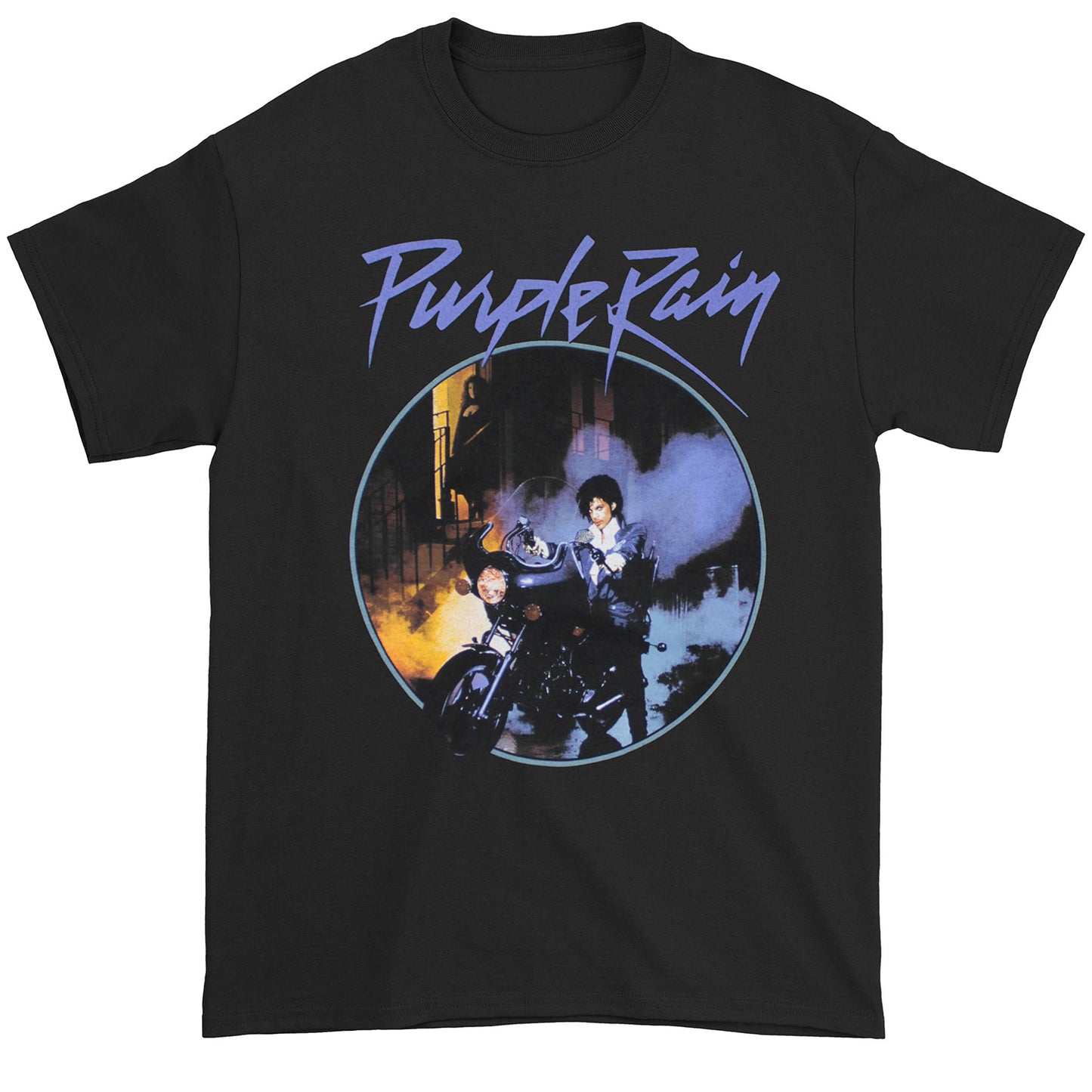 Prince Motorcycle Purple Rain T-shirt Front