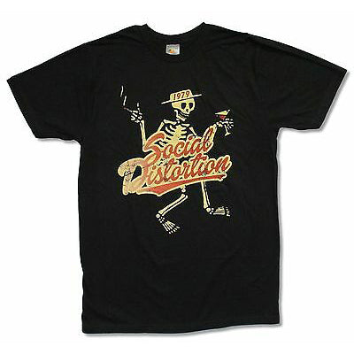 Social Distortion Yellow Skelly T-shirt Front