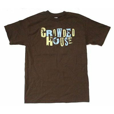 Crowded House Distressed Name Logo T-shirt Front