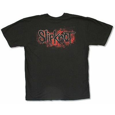 Slipknot Goat Logo Red Splatter Nonagram T-shirt Back