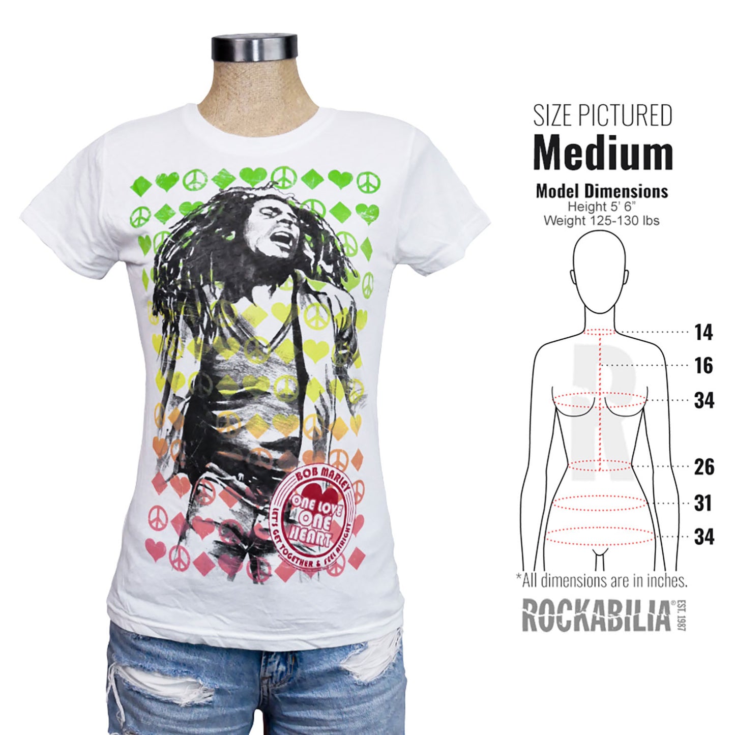 Bob Marley Feel Alright Junior Top Alt 3