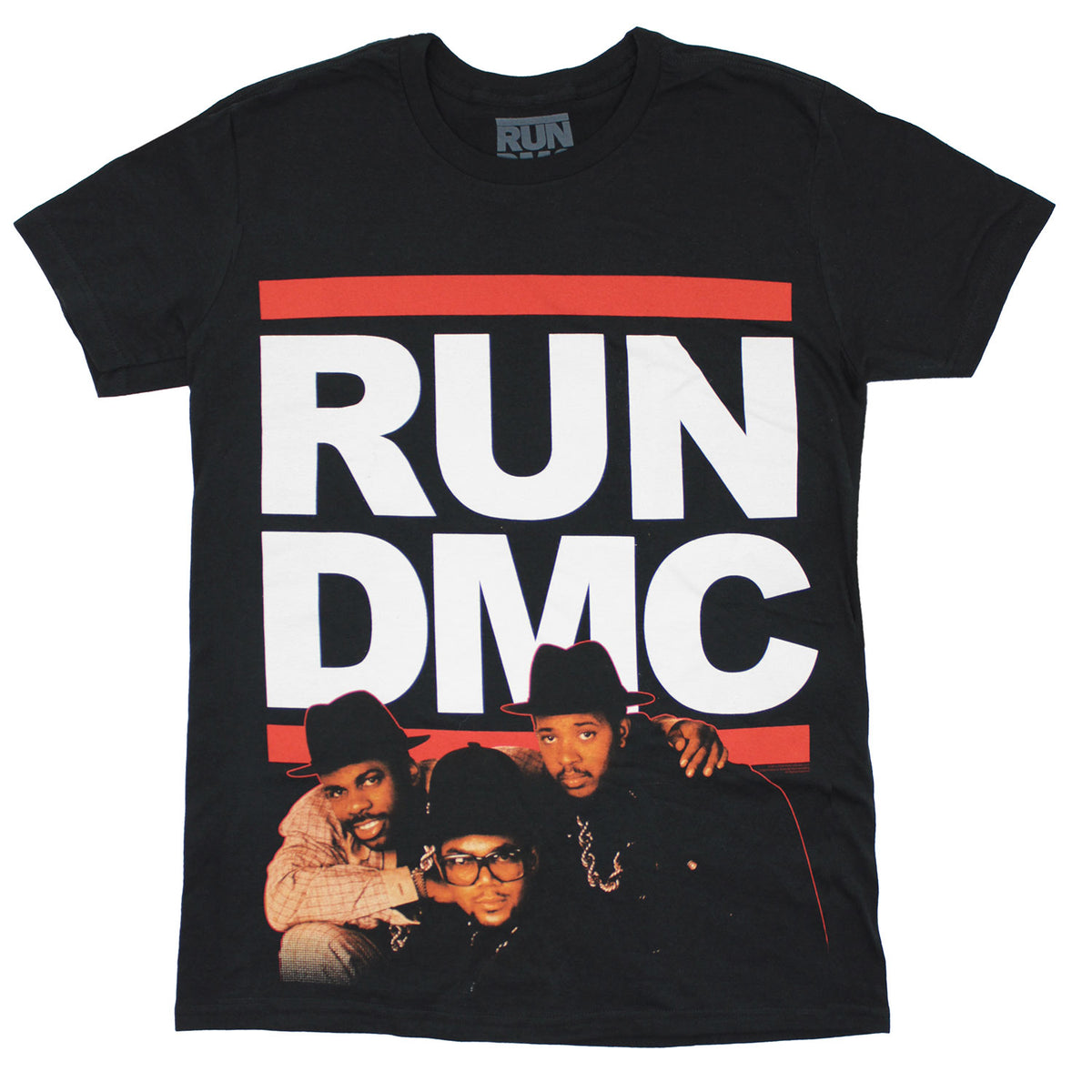 Run DMC Red Outline Band Pic T-shirt Front