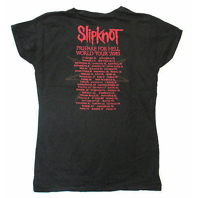 Slipknot Goat Star Prepare For Hell 2015 Tour Junior Top Back