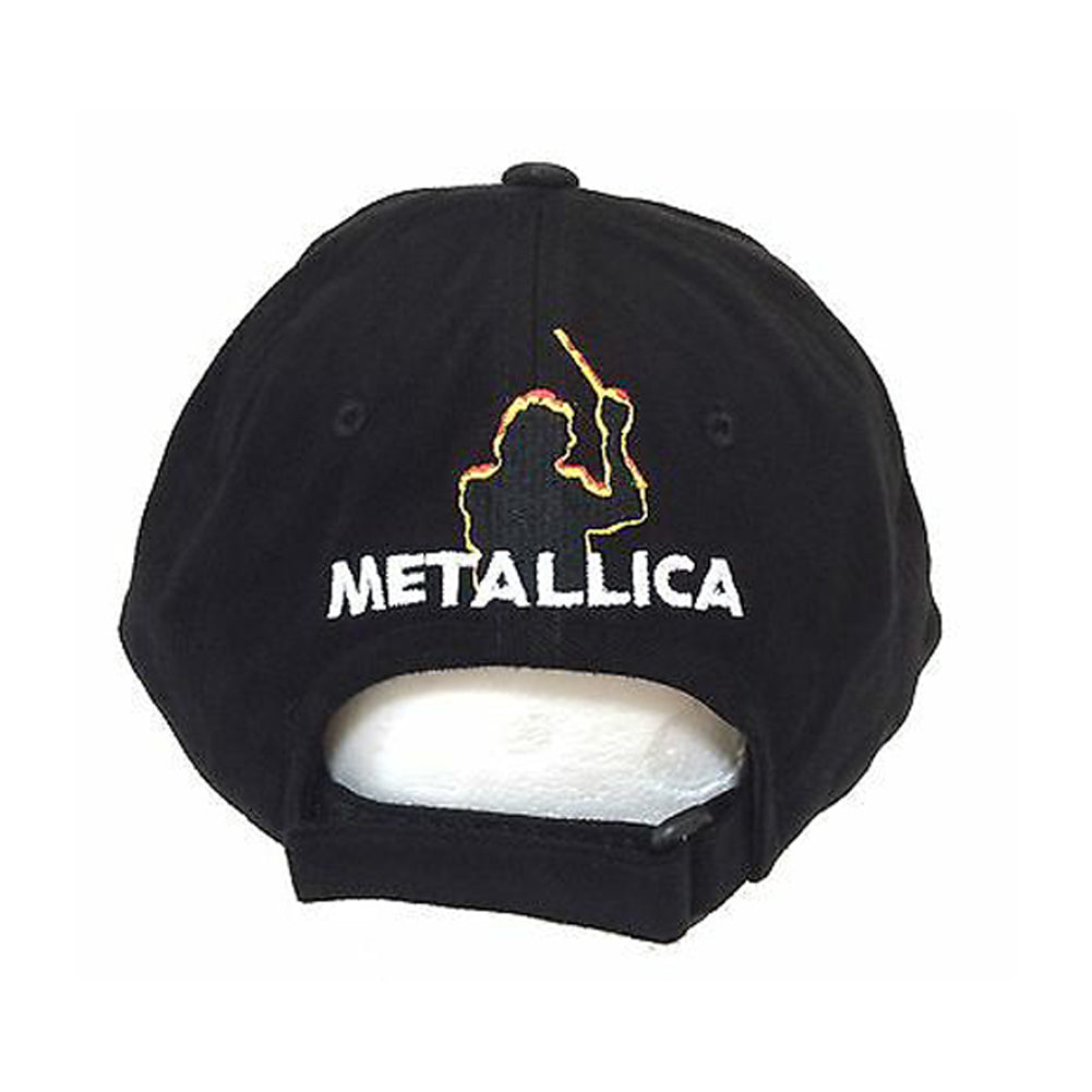 Metallica S & M Embroidered Conductor Black Baseball Cap Baseball Cap Back