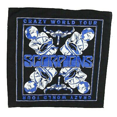 Scorpions Crazy World Tour Black Bandana Bandana Front