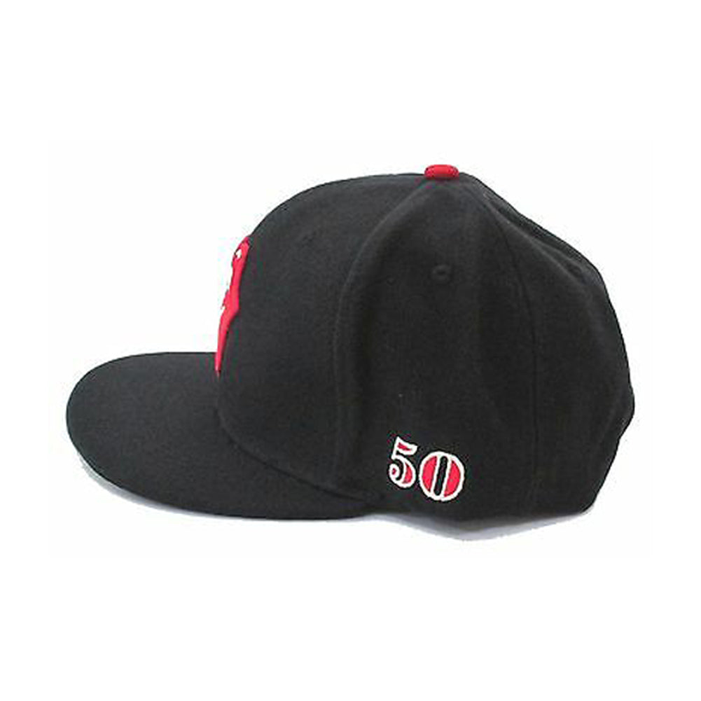 Rolling Stones Classic Logo 50th Embroidered Snap Back Baseball Cap Baseball Cap Back