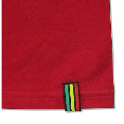 Bob Marley Striped Name Image T-shirt Back