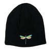 Dragonfly Black Beanie Hat Beanie