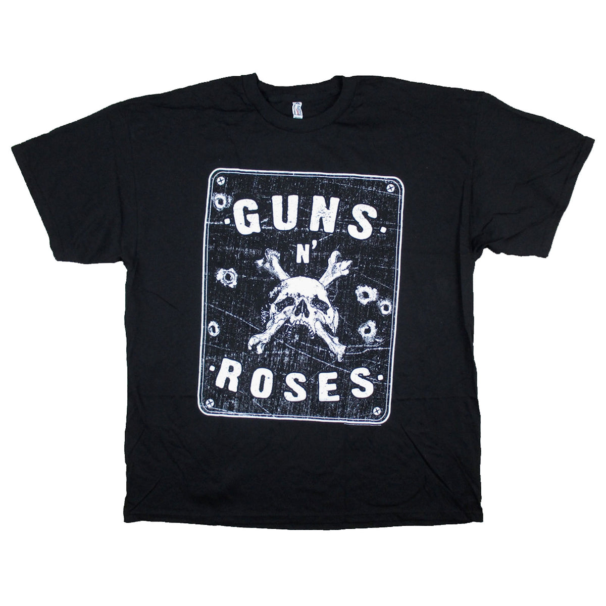 Guns N Roses Bullet Holes Sign T-shirt Front