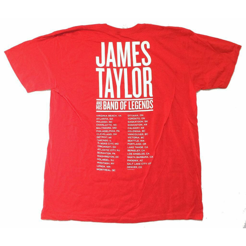James Taylor Summer Tour 2008 T-shirt Back