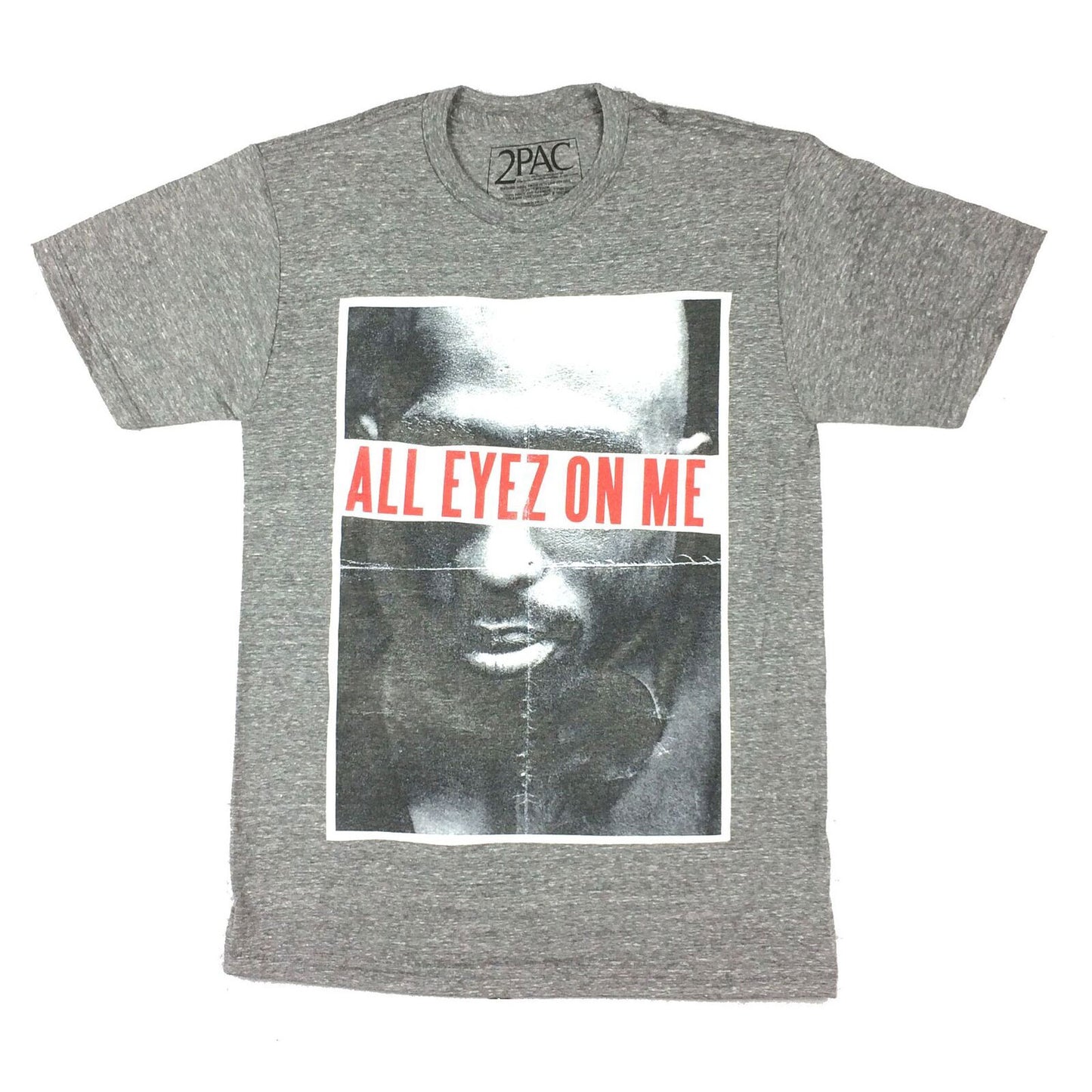 Tupac All Eyez On Me Heather T-shirt Front