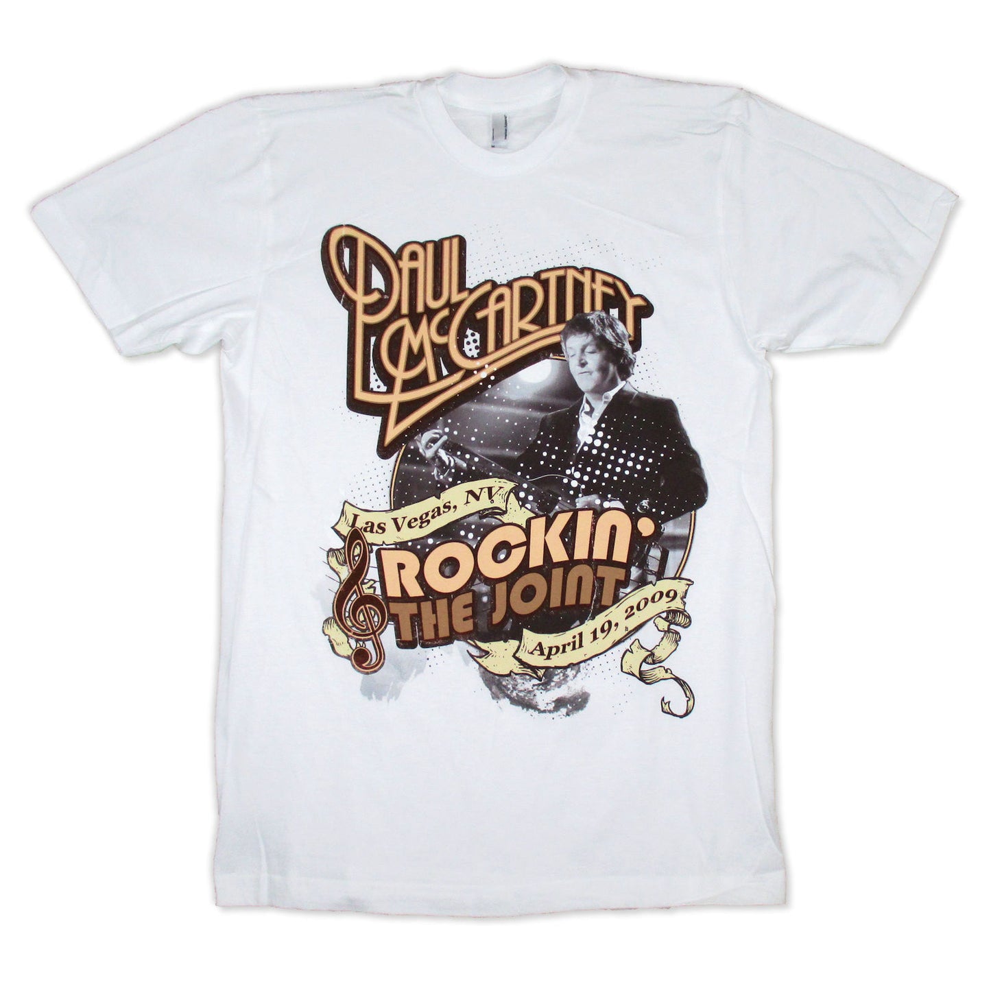 Paul Mccartney Rockin Las Vegas Joint 2009 Show Event T-shirt Front