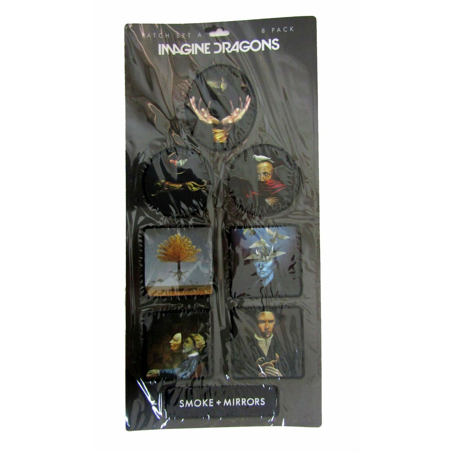 Imagine Dragons 8 Piece Patch Set Embroidered Patch Front