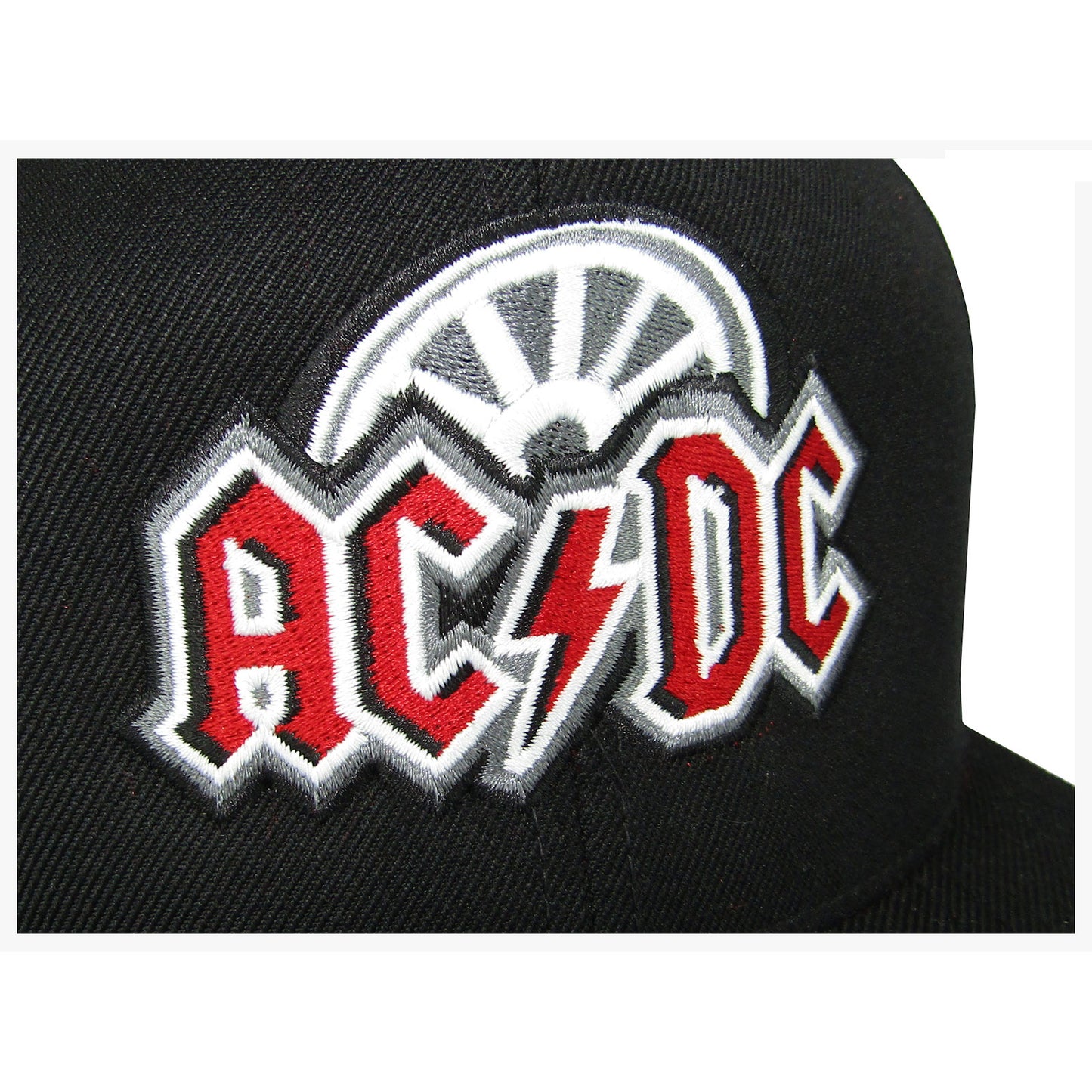 AC/DC Detroit Black Snapback Hat Baseball Cap Back