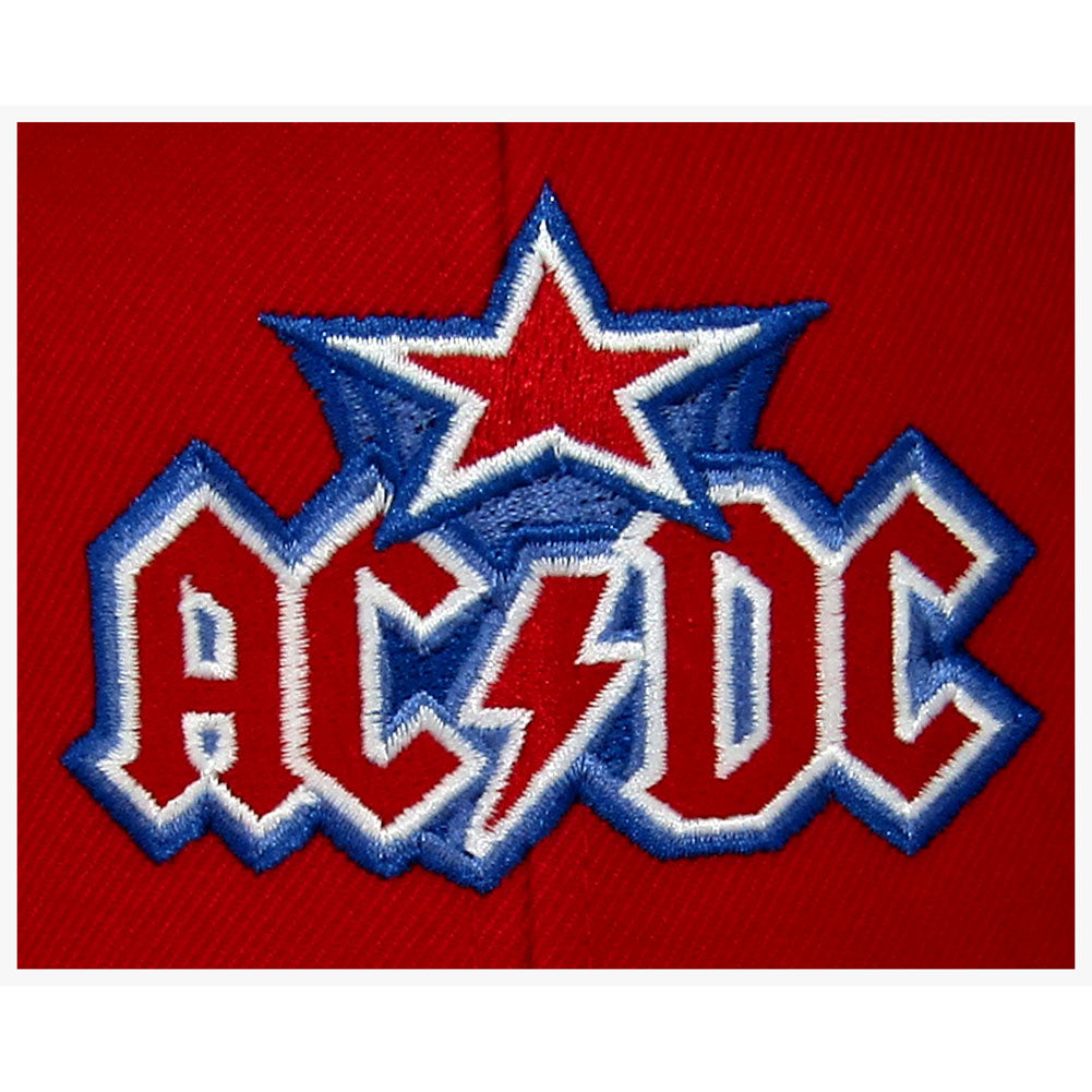 AC/DC Washington Dc Red Snapback Hat Baseball Cap Back