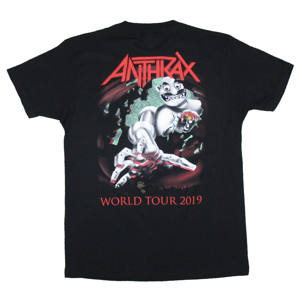 Anthrax Notman Of The World Tour 2019 Slim Fit T-shirt Back