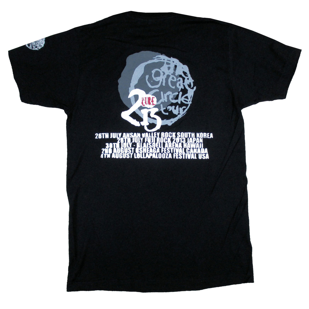 Cure Band Drip 2013 Tour T-shirt Back
