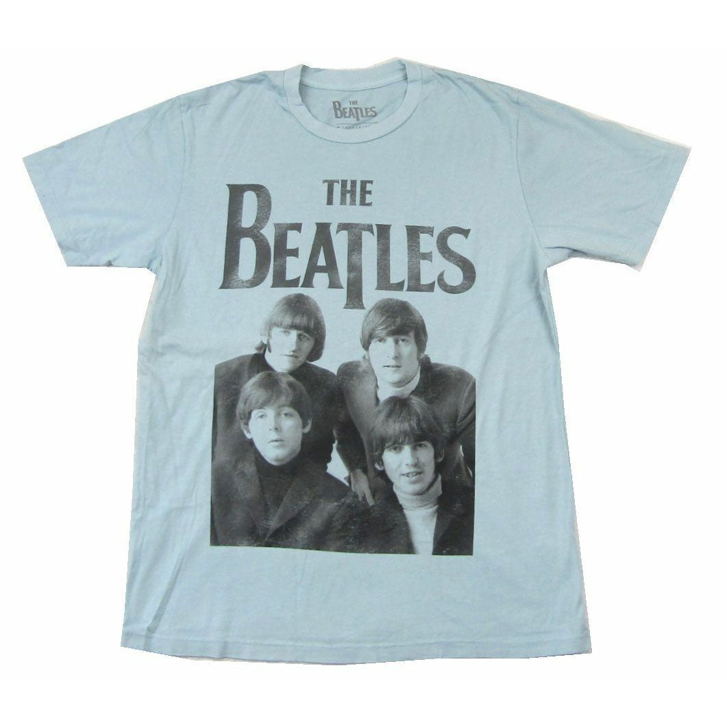 Beatles Faded Photo Band Image T-shirt Front