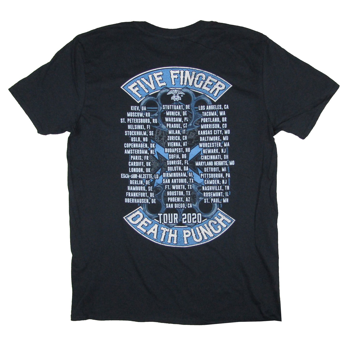 Five Finger Death Punch Original 2020 Concert Tour T-shirt Back