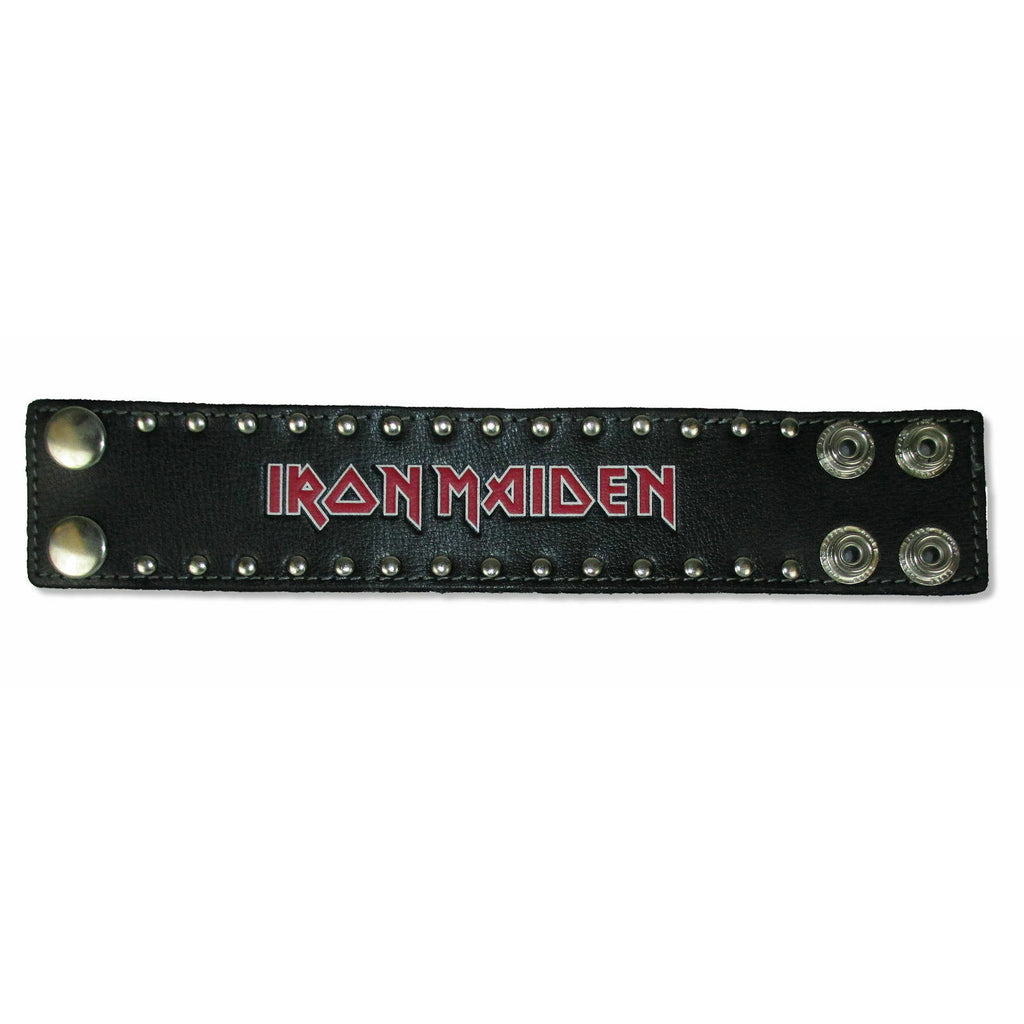 iron maiden handschuhe Iron Maiden Studded Leather Wristband Wristband