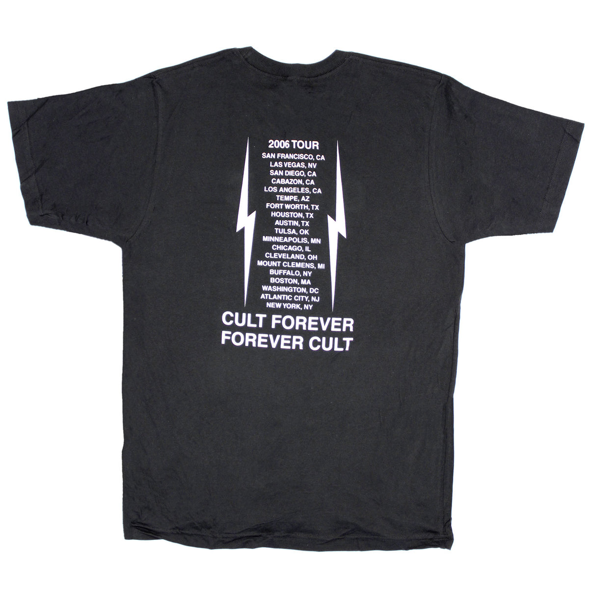 Cult Cffc Forever 2006 Tour T-shirt Back