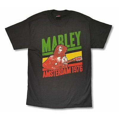 Bob Marley Amsterdam 1976 T-shirt Front