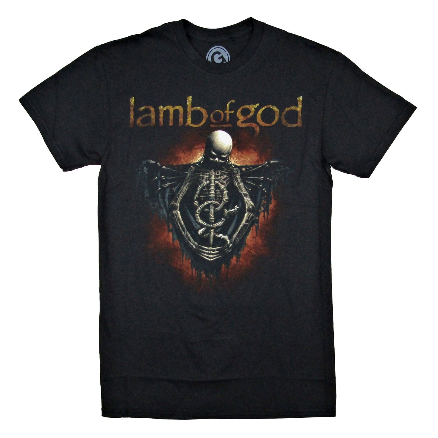 Lamb Of God Torso Skeleton T-shirt Front