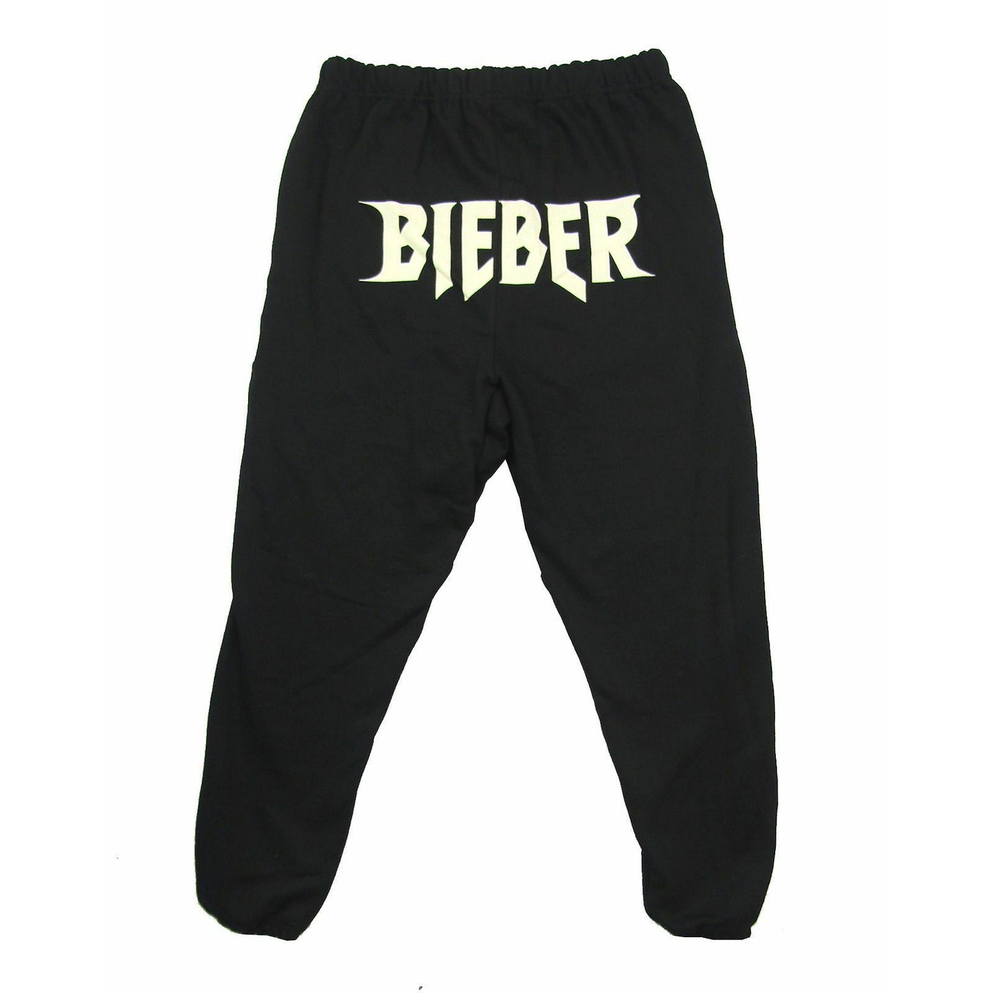 Justin Bieber Name Logo Black Sweatpants Champion Sweatpants Back