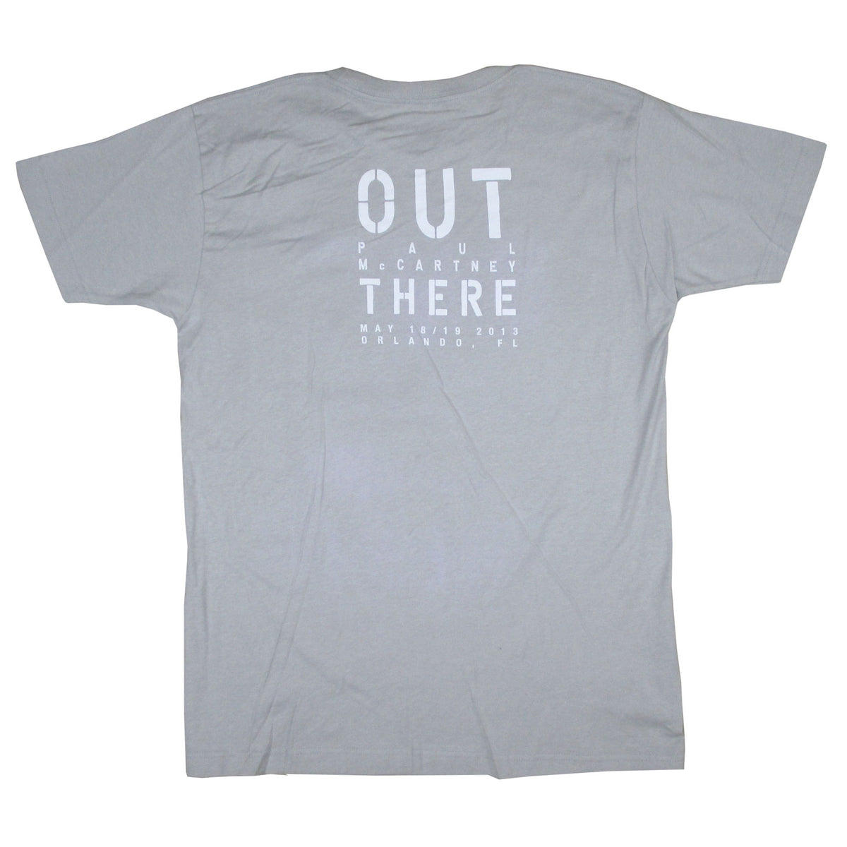 Paul Mccartney Out There Orlando Event 2013 Tour T-shirt Back