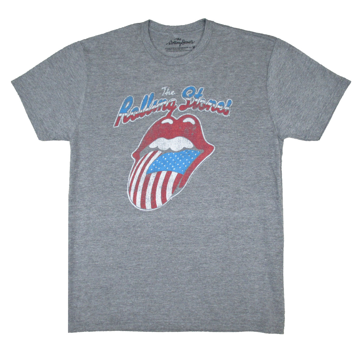 Rolling Stones Flag Tongue Heather T-shirt Front
