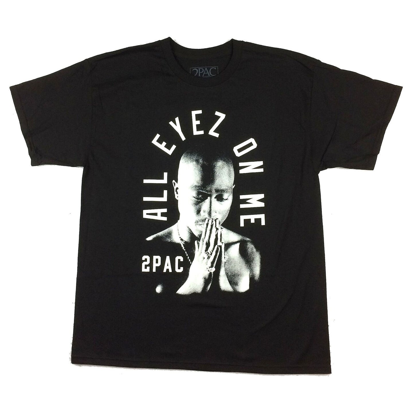 Tupac Pray Arch All Eyez On Me T-shirt Front