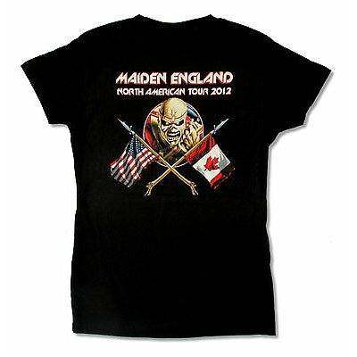 Iron Maiden Ed On Horse 2012 Tour Junior Top Back